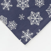 Word Art - Lassen Sie es mit schneebedecktem Hinte Fleecedecke (Ecke)