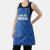 Word Art - Lassen Sie es mit schneebedecktem Hinte Schürze (InSitu)