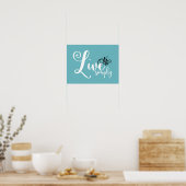 Word Art "Live Simply" | Poster (Küche)