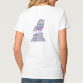 Word Art-Roaring Tiger T-Shirt (Rückseite)