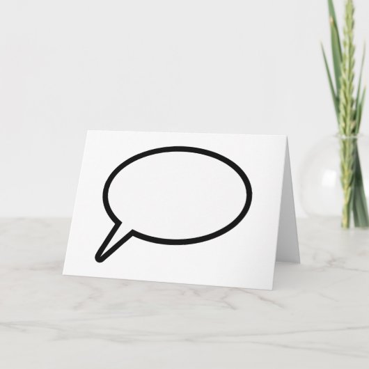 Word Balloon Karte (Vorderseite)