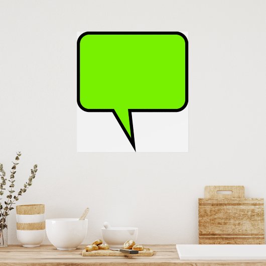 Word Balloon Poster (Küche)