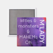 Word-Bild über Lady Gaga Magnet (Vorderseite/Rückseite)