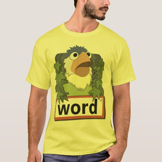 "Word Bird" T-Shirt (Vorderseite)