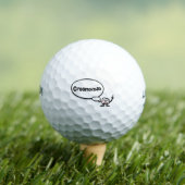 Word-Blase Anpassbare Golfbälle (Insitu T-Shirt)