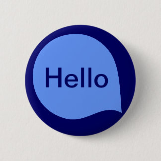Word-Blase - Baby Blue of Deep Navy Button