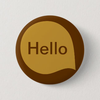 Word-Blase - Brauntöne Button