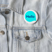Word-Blase - Cyan on White Button (Beispiel)