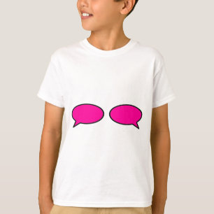 Word-Blase Links rechte Magenta Das MUSEUM Zazzle T-Shirt