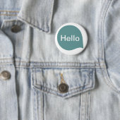 Word-Blase - Ocean Green on White Button (Beispiel)