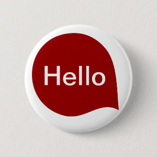 Word-Blase - Ruby on White Button