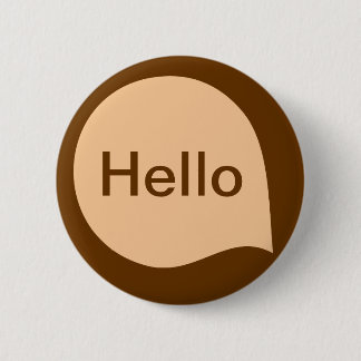 Word-Blase - Sand on Brown Button