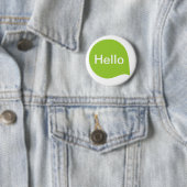 Word Bubble - Martian Green on White Button (Beispiel)