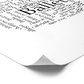 Word Cloud Ballet Poster (Ecke)