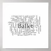 Word Cloud Ballet Poster (Vorne)