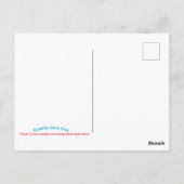 Word Cloud Feliz Cumpleaños Spanisches Glück Gebur Postkarte (Rückseite)