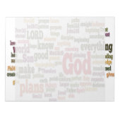 Word Cloud for Top 10 Bible Verses Notizblock (Vorderseite)