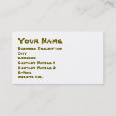 Word Cloud Hi Business-Karte Visitenkarte (Rückseite)