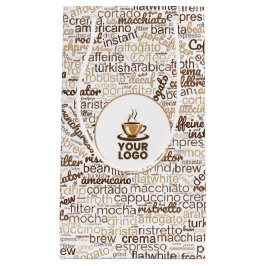 Word Cloud-Kaffeetags mit Logo-Geschenk Kleine Geschenktüte
