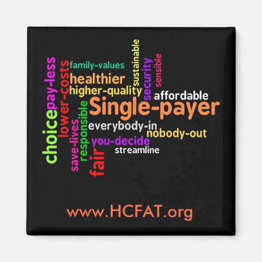 Word Cloud Magnet (Vorne)