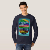 Word Cloud mit Oracle Basic-Vollärmel-T - Shirt (Vorne ganz)