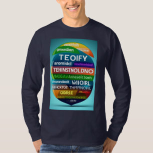 Word Cloud mit Oracle Basic-Vollärmel-T - Shirt