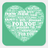 Word Cloud Stickers (Vorderseite)