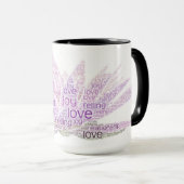 Word Cloud-Tasse Tasse (VorderseiteRechts)