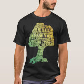 Word Cloud Tree Bible Scripture Ezekiel 4712 T-Shirt (Vorderseite)