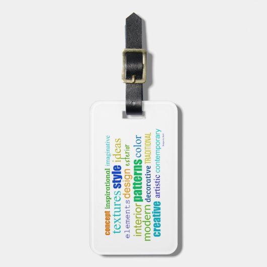 Word-Collage erstellen Gepäckanhänger (Vorderseite vertikal)