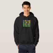 Word Games With Green Gray Yellow Squares For Happ Hoodie (Vorne ganz)