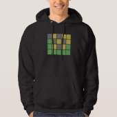 Word Games With Green Gray Yellow Squares For Happ Hoodie (Vorderseite)