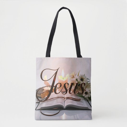 Word Jesus Totbeutel christlich Tasche (Vorderseite)