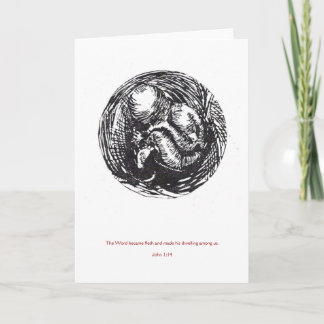 "Word Made Flesh"-Karte Feiertagskarte