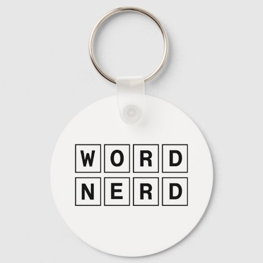 Word-Nerd Schlüsselanhänger (Vorderseite)