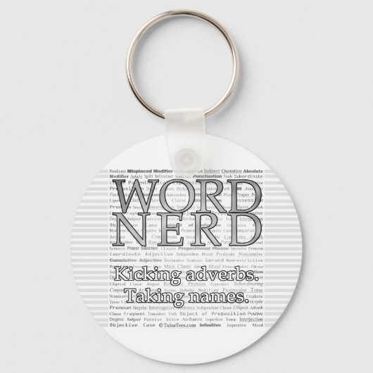 Word Nerd Schlüsselanhänger (Vorderseite)