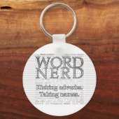 Word Nerd Schlüsselanhänger (Rückseite)