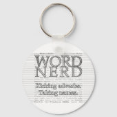 Word Nerd Schlüsselanhänger (Rückseite)