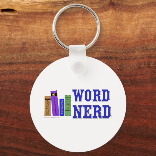 Word-Nerd Schlüsselanhänger (Vorderseite)