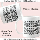 Word-Nerd versteckte Meldung 126B Witziger Geburts Kaffeetasse