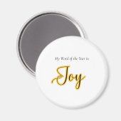 Word of the year - Joy Magnet (Vorderseite/Rückseite)