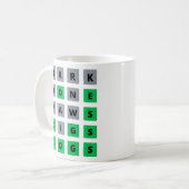 Word Puzzle-Tasse für Hundefreunde Kaffeetasse (Vorderseite Links)