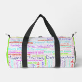 Word Salat Emotionen, Gefühls Duffle Tasche (Vorderseite)