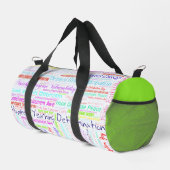 Word Salat Emotionen, Gefühls Duffle Tasche (Rechte Ecke)