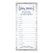Word Scramble Baby Shower Game, 25 Pack Werbekarte (Vorne)