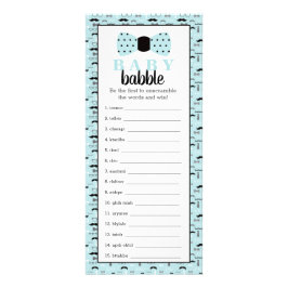 Word Scramble Baby Shower Game, 25 Pack Werbekarte