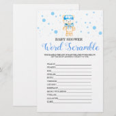 Word Scramble Blue Boy Baby Showspiel (Vorne/Hinten)