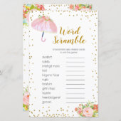 Word Scramble Game April Duschen bringen Mai Blume (Vorne/Hinten)