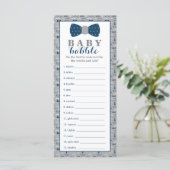 Word Scramble Game, Baby Shower Game, Little Man (Stehend Vorderseite)