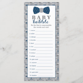 Word Scramble Game, Baby Shower Game, Little Man